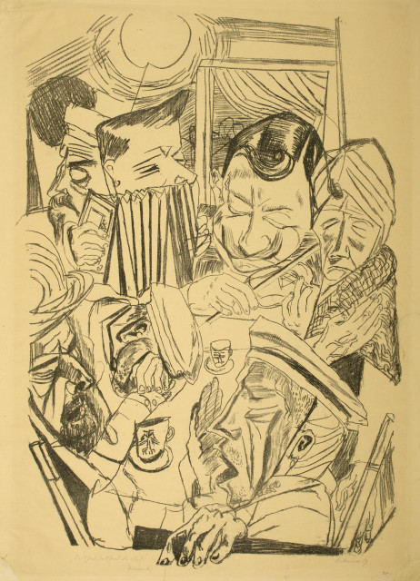Max Beckmann : Das patriotische Lied, 1919 