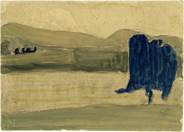 Cuno Amiet : Landschaft bei Oschwand, 1951 