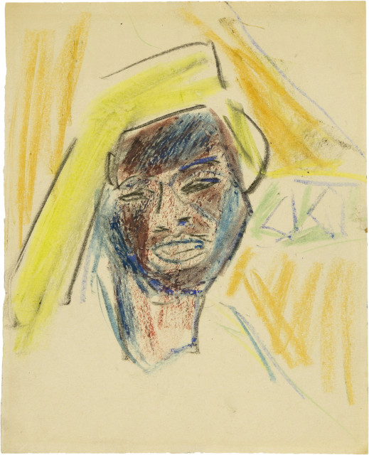 Ernst Ludwig Kirchner : Kopf der Negertänzerin Milli, 1910-1911 