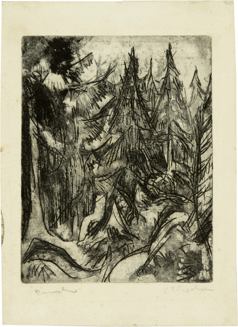 Ernst Ludwig Kirchner : Taunustannen, 1916 