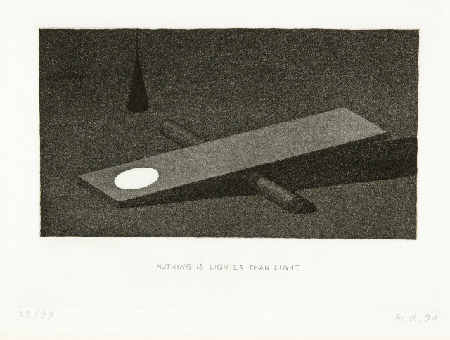 Markus Raetz : Schaukel II, 1991 