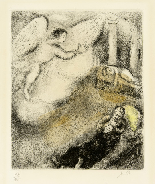 Marc Chagall : Samuel appelé par Dieu, 1958 