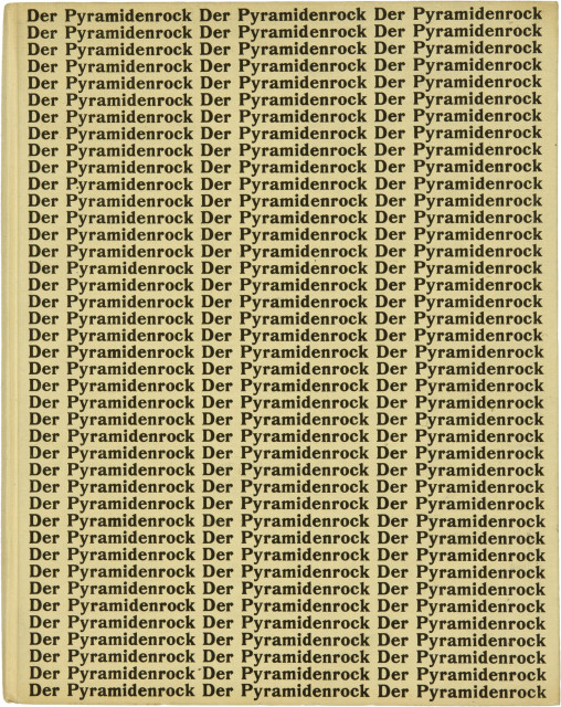 Hans Arp  : Der Pyramidenrock. Gedichte , 1924 