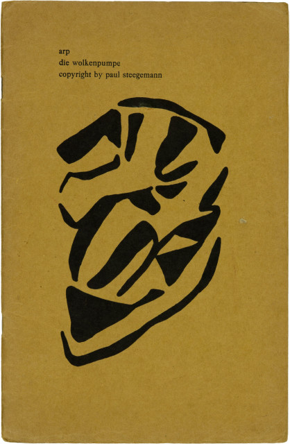 Hans Arp  : Hans Arp. Die Wolkenpumpe. Gedichte , 1920 