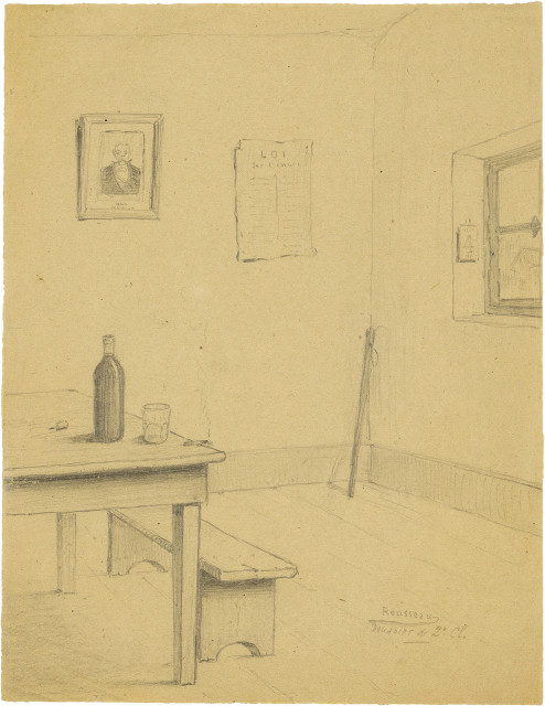 Henri Rousseau : Intérieur d'un débit de boisson,  