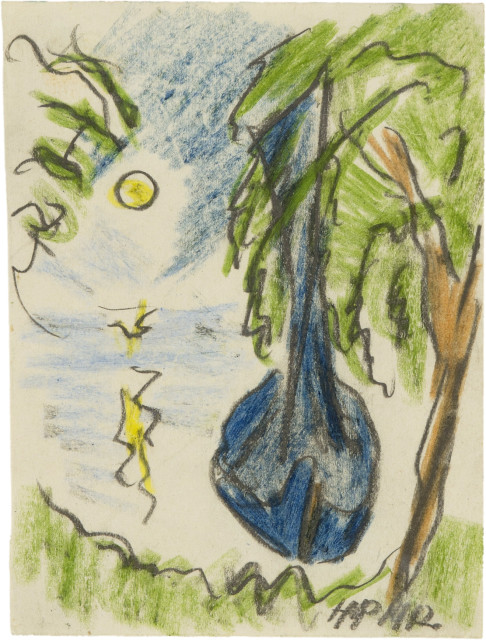Hermann Max Pechstein : Segelboot an der Ostseeküste, 1912 
