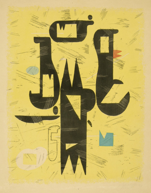 Willi Baumeister : Spitze Formen, 1948 