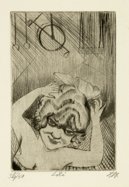 Otto Dix  : Lili, die Königin der Luft , 1922 