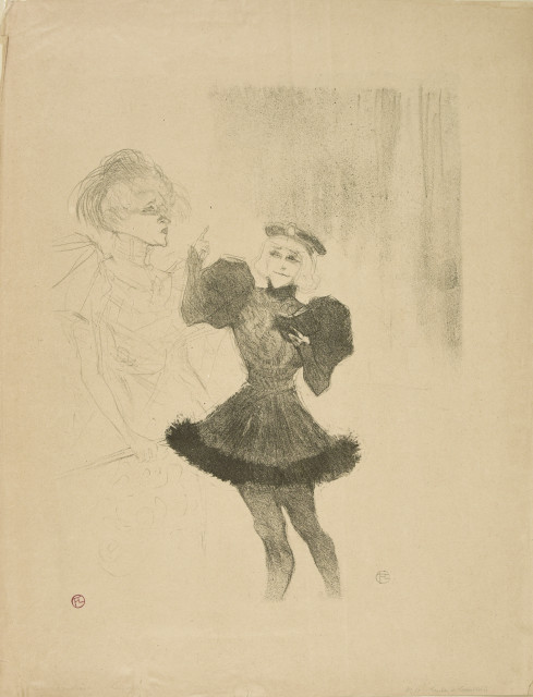 Henri de Toulouse-Lautrec  : Lender et Lavallière, dans Le Fils de l'Ar ..., 1895 