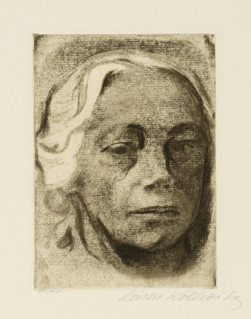 Käthe Kollwitz : Selbstbildnis - Endgültige Fassung, 1912 