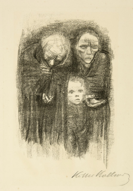 Käthe Kollwitz  : Wehrt dem Hunger! Kauft Ernährungsgeld , 1924 