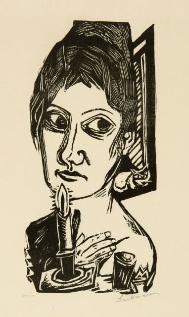 Max Beckmann : Frau mit Kerze, 1920 
