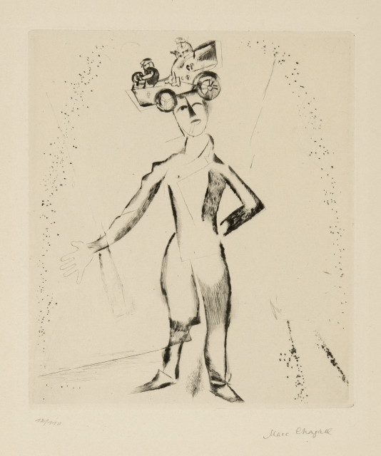 Marc Chagall : Der Automobilist, 1922 