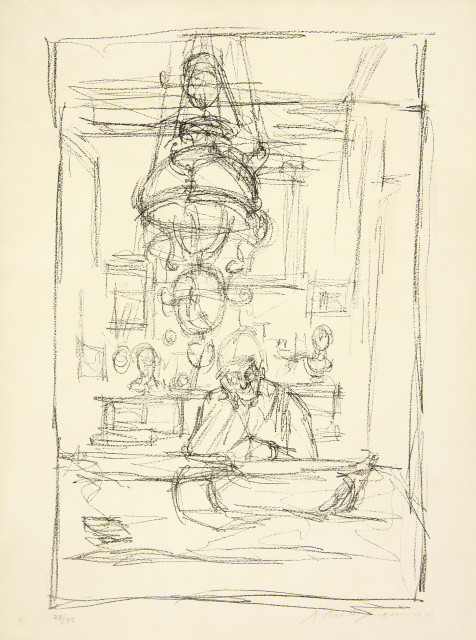 Alberto Giacometti : La Mère de l'artiste dans la 'stua' à ..., 1958 