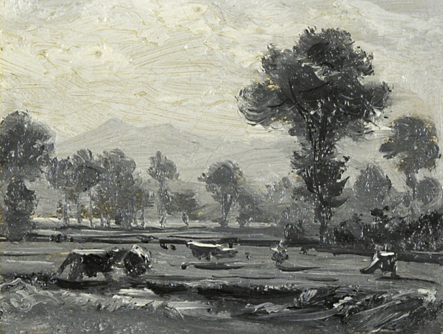 Robert Zünd : Kuhweide am Vierwaldstättersee,  