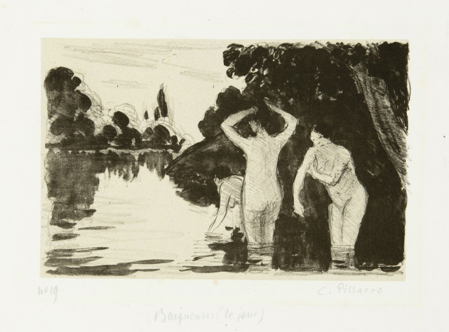 Camille Pissarro : Baigneuses (Le Jour), Um 1895 