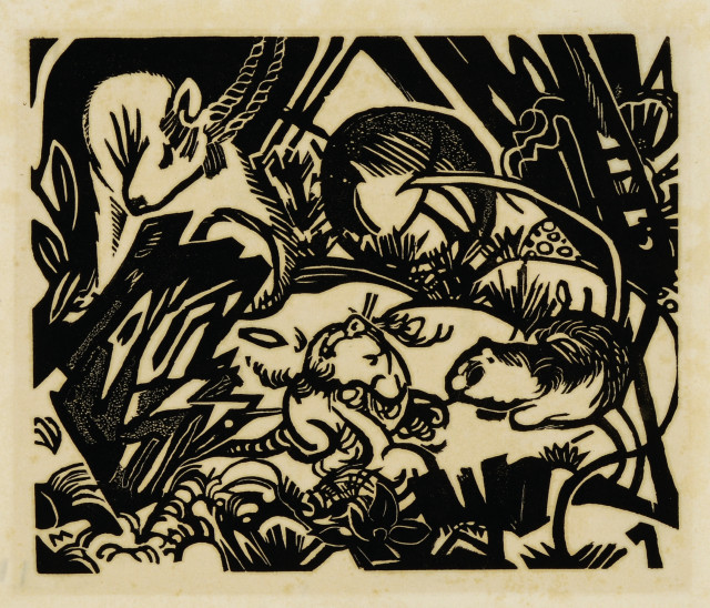Franz Marc  : Tierlegende , 1912 