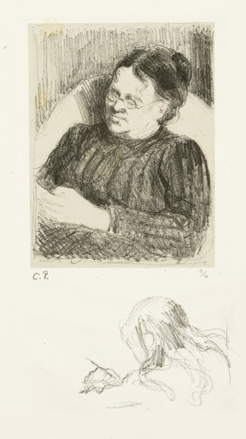 Camille Pissarro  : La Femme de l'artiste , Um 1895 