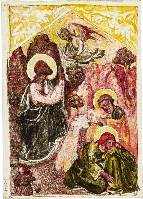Louis Soutter : Composition d'après Giotto, 1923-1930 