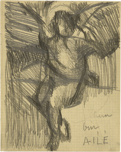 Louis Soutter : Chérubin ailé, 1925 