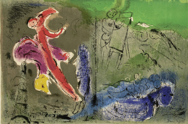 Marc Chagall : Vision de Paris, 1952 