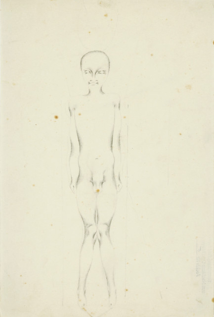 Otto Meyer-Amden : Nackter Märtyrer-Knabe, Um 1913-1917 