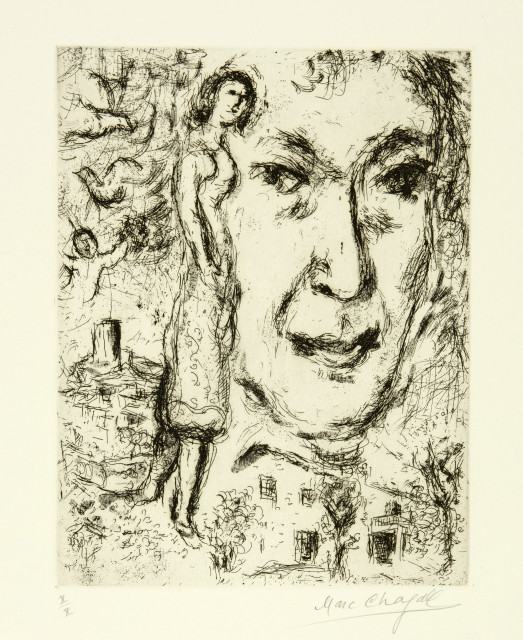 Marc Chagall  : Autoportrait , 1968 