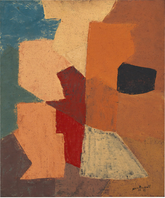 Serge Poliakoff  : Composition abstraite , 1953 
