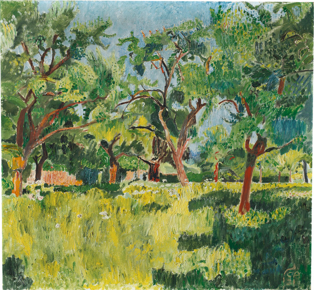 Cuno Amiet  : Obstgarten auf der Oschwand , 1931 
