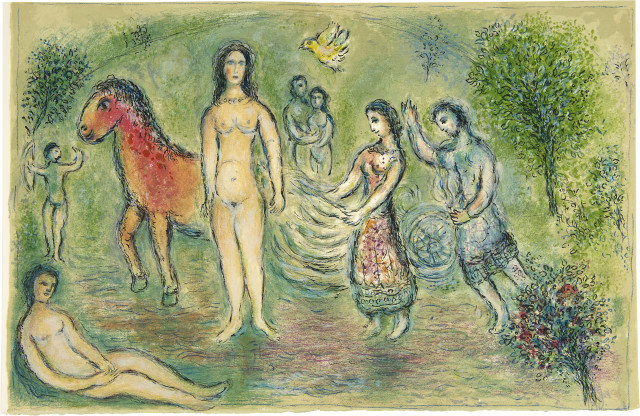 Marc Chagall  : Homer - L'Odyssée , 1974 