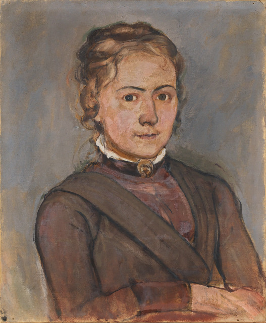 Ferdinand Hodler : Bildnis Agnes Jakobi, Um 1885 