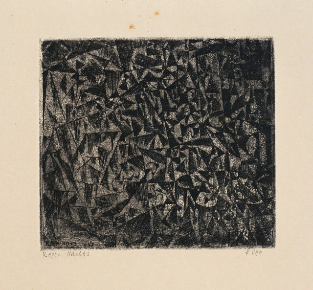 Paul Klee  : Pflanzen nachts im Regen  , 1913 - Werknummer 178 