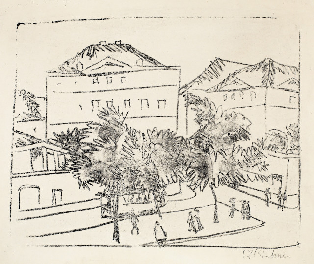 Ernst Ludwig Kirchner : Am Pirnaischen Platz, Dresden, 1911 
