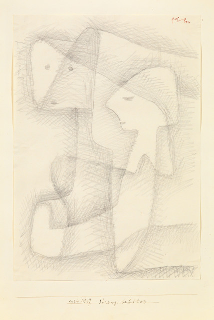 Vergrössern Paul Klee  : Streng behütet , 1934 - Werknummer 1934.77 (1934. M17)