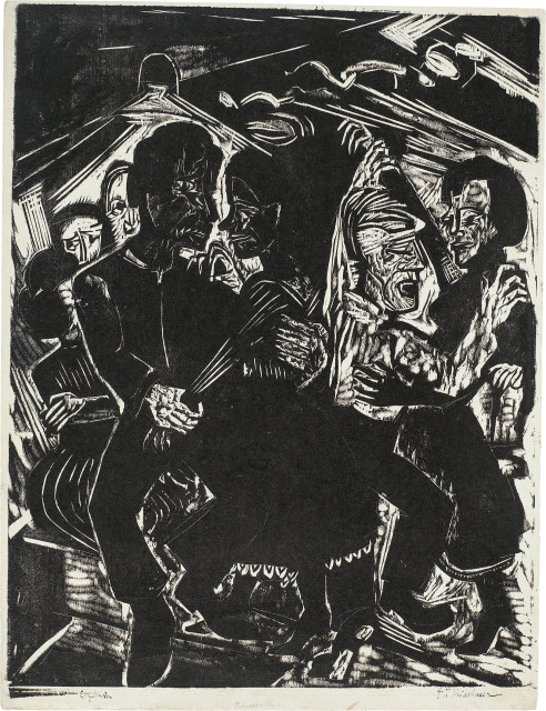 Ernst Ludwig Kirchner  : Bauerntanz , 1921 