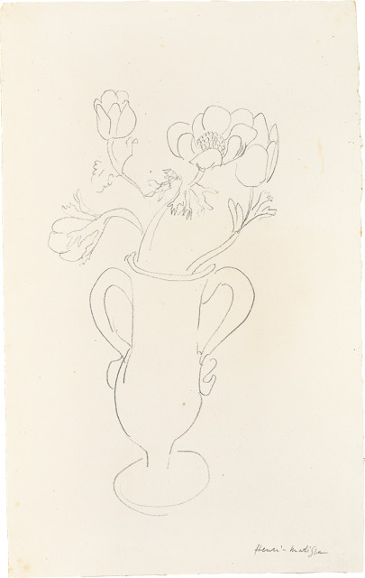 Henri Matisse  : Bouquet de fleurs dans un canthare , Nizza 1940 