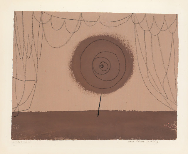 Paul Klee : Eine Blume tritt auf, 1934 - Werknummer 1934.50 (1934 L 10) 