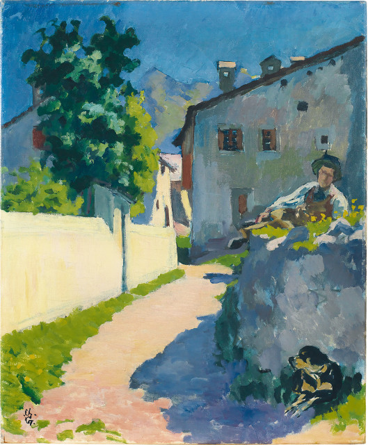 Giovanni Giacometti : Siesta - Ricordo dell'estate 1889, 1928 