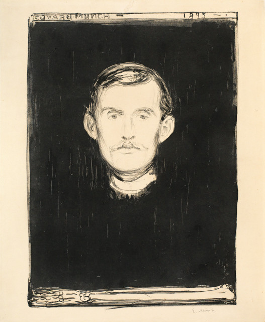 Edvard Munch  : Selbstbildnis 1895 , 1895 