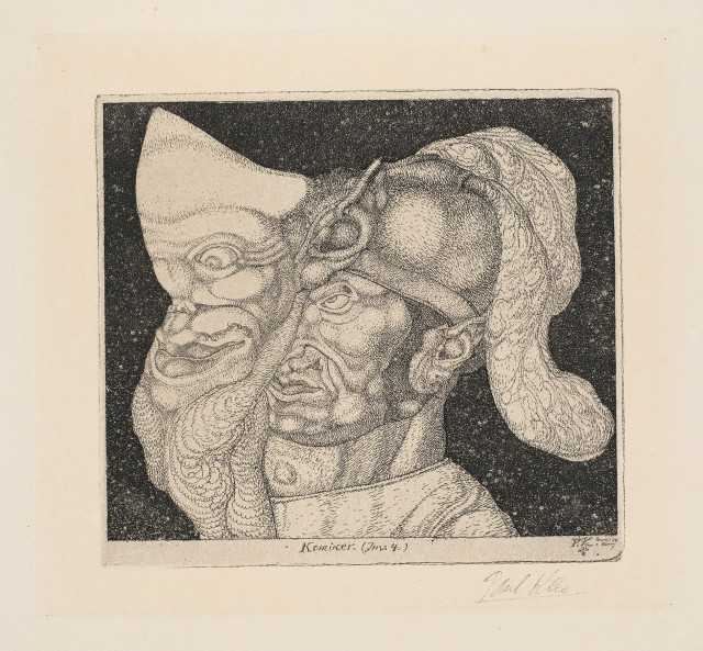 Paul Klee : Komiker - Inv. 4 - II. Fassung, 1904 - Werknummer 14 (März 1904)  
