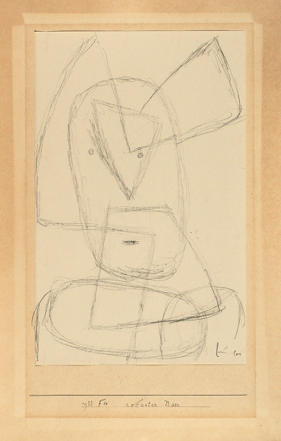 Paul Klee  : Robuster Narr , 1933 - Werknummer 1933.411 (1933 F 11) 