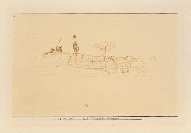 Paul Klee : Auf-tauchende Krieger, 1924 - Werknummer 1924.95 