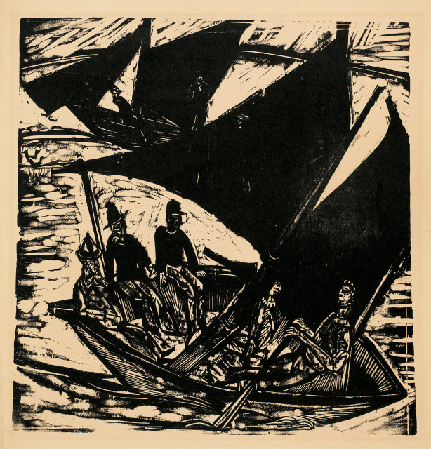 Ernst Ludwig Kirchner : Segelboote bei Fehmarn, 1914 