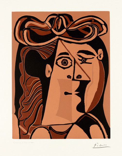 Pablo Picasso : Tête de femme au chapeau, 15. Februar - 1. März 1962 