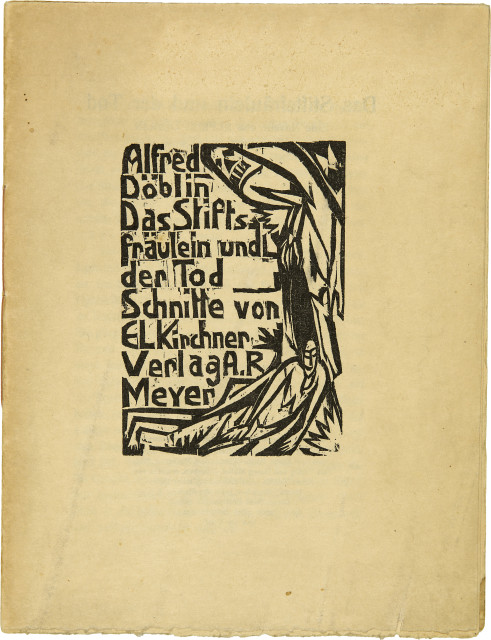 Ernst Ludwig Kirchner  : Alfred Döblin. Das Stiftsfräulein und der  ..., 1913 