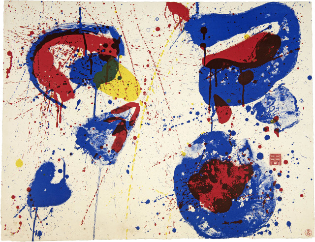 Vergrössern Sam Francis  : Hurrah for the Red, White and Blue , 1961
