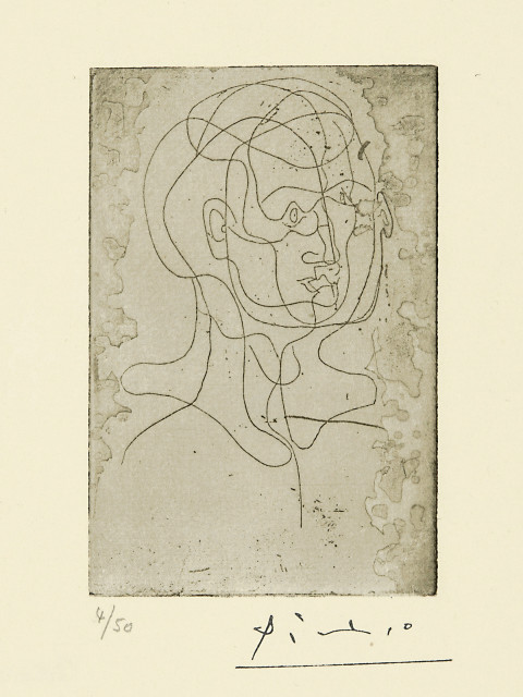 Pablo Picasso : Tête d'homme, Paris 1925-1926 
