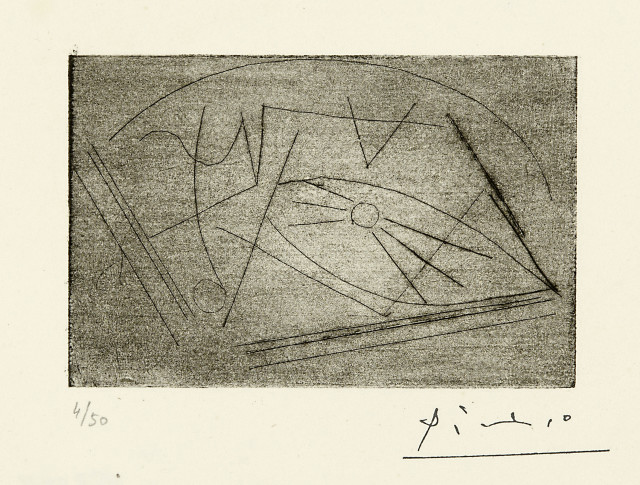 Pablo Picasso  : La Guitare sur la table , November 1925 - Frühjahr 1926 