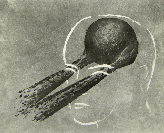 Markus Raetz  : Ohne Titel (Kluge Kugel III) , 1986 