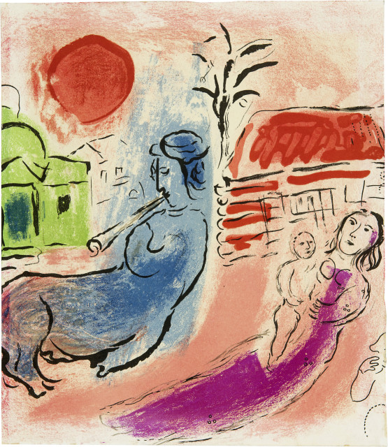 Marc Chagall  : Ohne Titel , 1957 